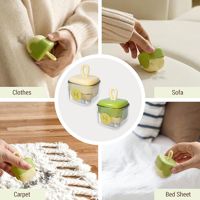 Mini Lint Roller,Washable Sticky Roller Reusable Lint Remover Portable Pet Hair Remover for Clothes,Travel Household 