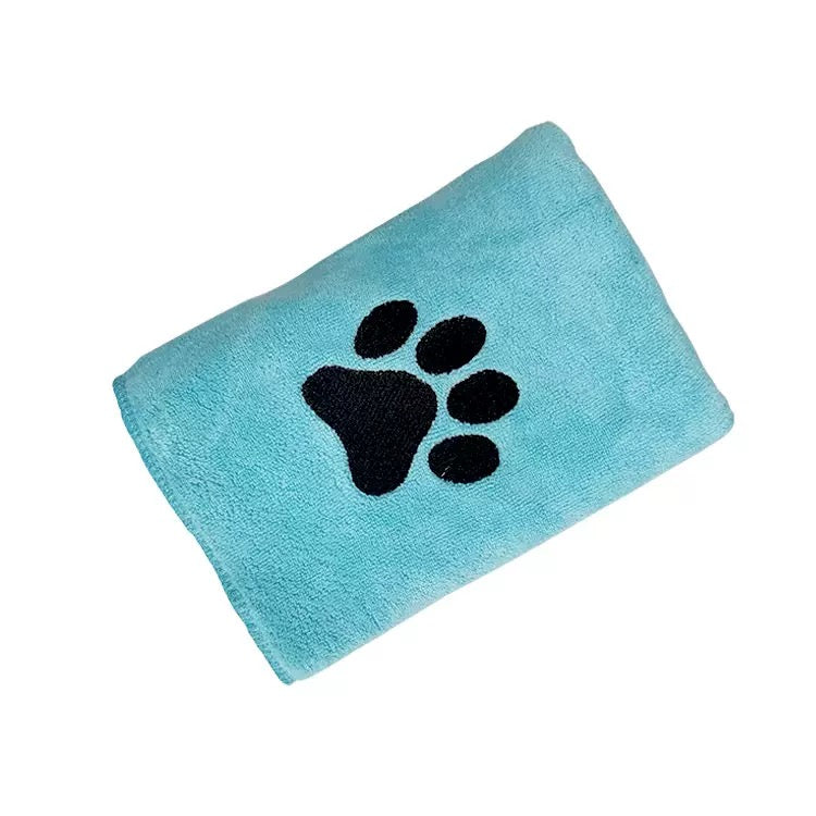Bone Dry Pet Grooming, Embroidered Microfiber Towel Drying Collection, 15x30,Pet towels