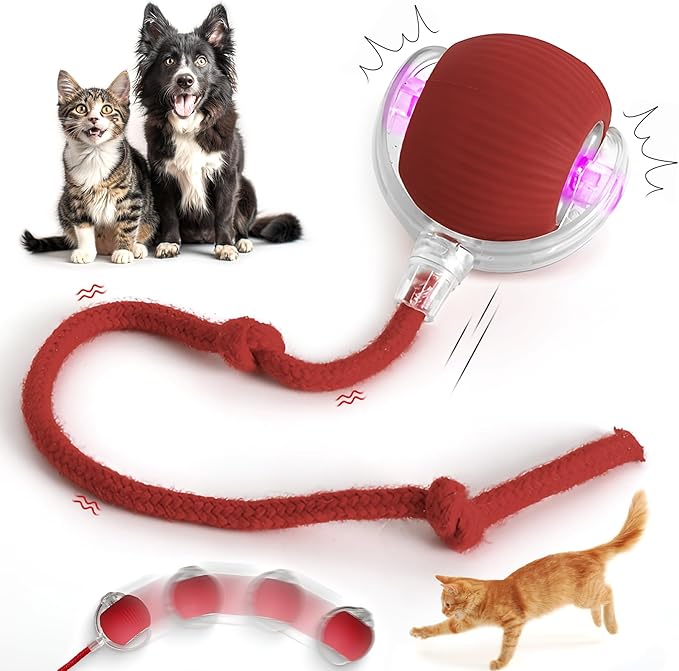 Interactive Cat Toy Ball, Active Smart Rolling Balls for Cat, Electric Toy Balls for Indoor Cats