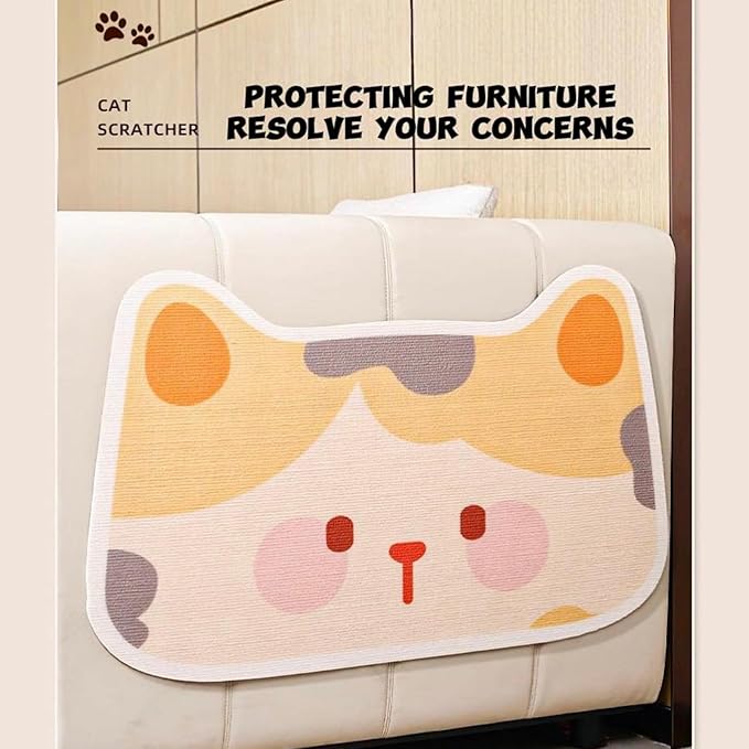 Cat Scratch Pad, Durable Cat Scratcher, Anti-Scratch Furniture Protector, Multi-Scene Use for Walls, Doors, Sofas