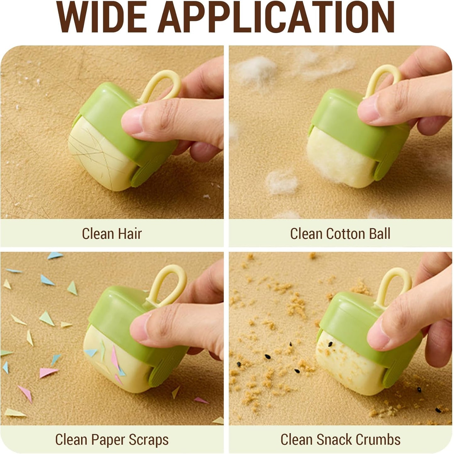 Mini Lint Roller,Washable Sticky Roller Reusable Lint Remover Portable Pet Hair Remover for Clothes,Travel Household 