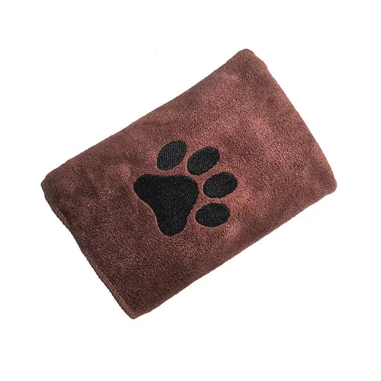 Bone Dry Pet Grooming, Embroidered Microfiber Towel Drying Collection, 15x30,Pet towels