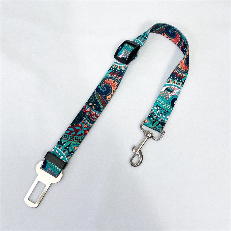 Pet Dog Cat Seat Belts, Car Headrest Restraint Adjustable Safety Leads Vehicle Seatbelt Harness