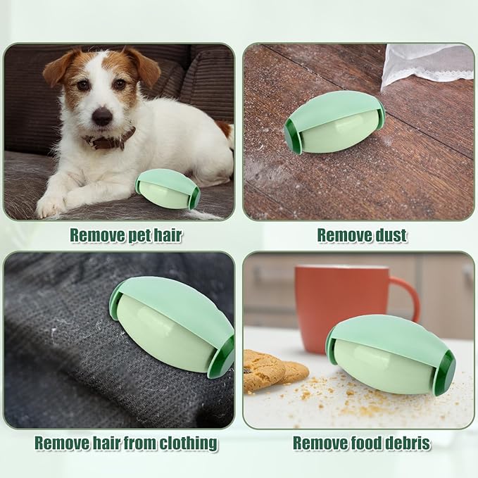 Washable Reusable Gel Lint Roller for Pet Hair，Portable Mini Dog Cat Pet Hair Remover for Clothes，Laundries ，Dust Fuzz Fur -Sticky Cleaner- Small Travel Animal Fur Removal Tool