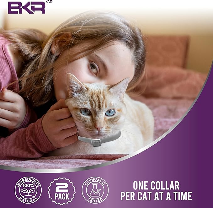 Flea Collar for Dogs – 8-Month Natural Flea & Tick Prevention, Adjustable One Size Fits All, Safe and Effective Dog Flea Collar