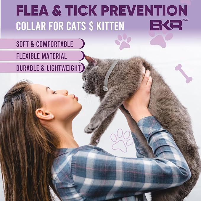 Flea Collar for Dogs – 8-Month Natural Flea & Tick Prevention, Adjustable One Size Fits All, Safe and Effective Dog Flea Collar