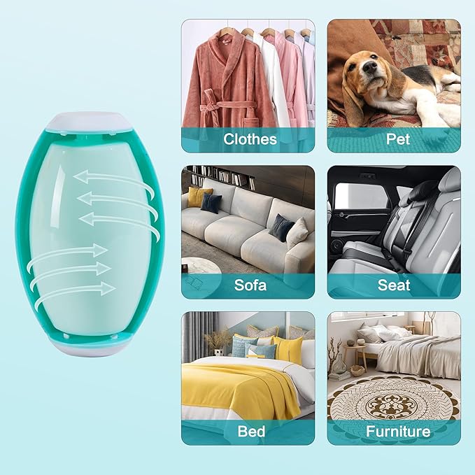 Washable Reusable Gel Lint Roller for Pet Hair，Portable Mini Dog Cat Pet Hair Remover for Clothes，Laundries ，Dust Fuzz Fur -Sticky Cleaner- Small Travel Animal Fur Removal Tool